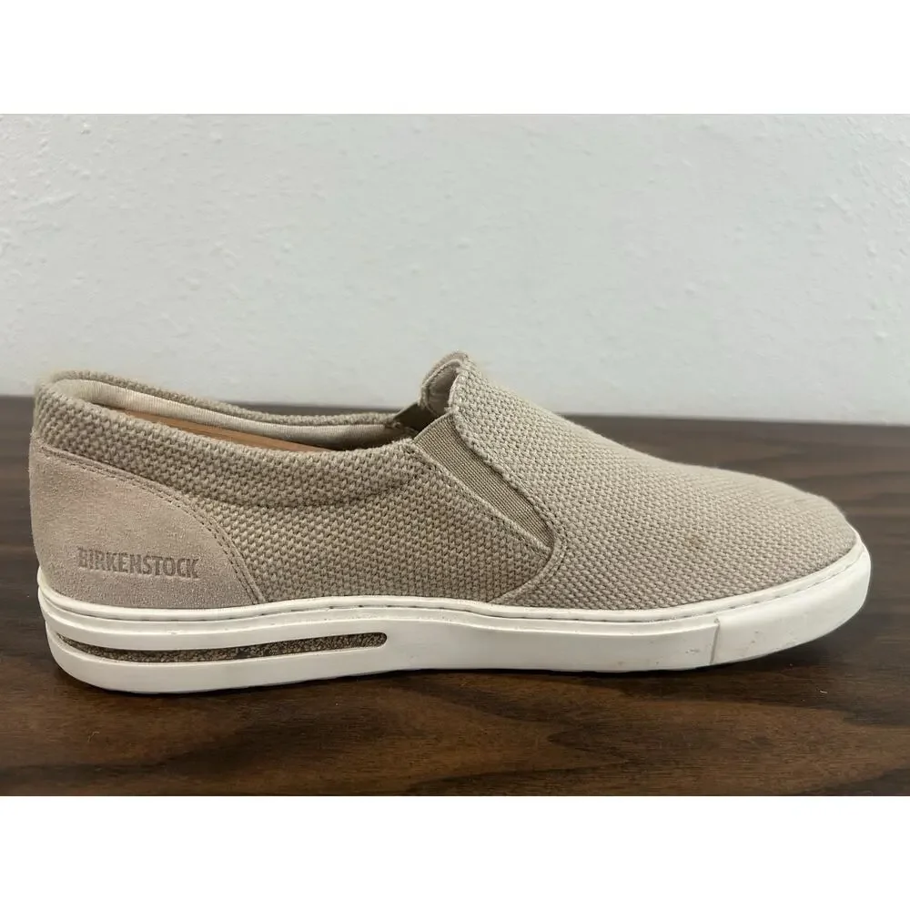 Birkenstock Oswego Slip On Casual Shoes Mens EU 43 Sandcastle Canvas‎ NO INSOLES